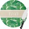 Tropical Leaves 2 8 Inch Small Glass Cutting Board