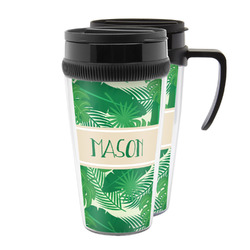 Tropical Leaves #2 Acrylic Travel Mug (Personalized)
