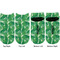 Tropical Leaves 2 Adult Ankle Socks - Double Pair - Front and Back - Apvl