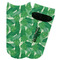 Tropical Leaves 2 Adult Ankle Socks - Single Pair - Front and Back