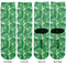 Tropical Leaves 2 Adult Crew Socks - Double Pair - Front and Back - Apvl