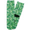 Tropical Leaves 2 Adult Crew Socks - Single Pair - Front and Back