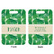 Tropical Leaves 2 Aluminum Luggage Tag (Front + Back)