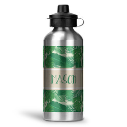 Tropical Leaves #2 Water Bottle - Aluminum - 20 oz (Personalized)