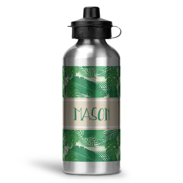 Custom Tropical Leaves #2 Water Bottles - 20 oz - Aluminum (Personalized)