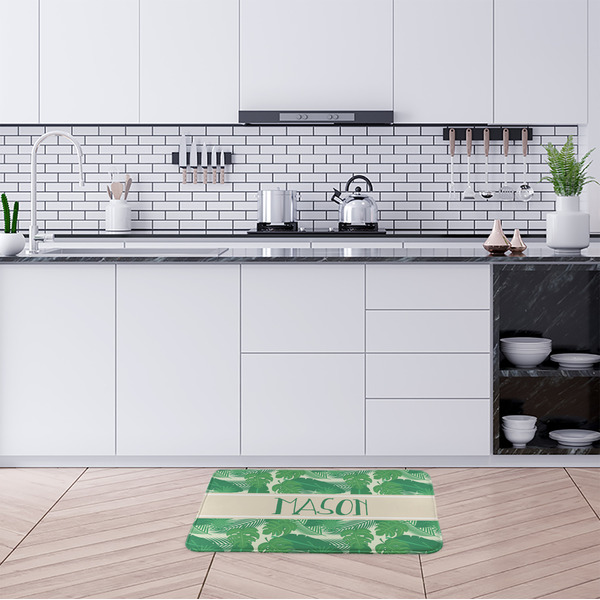Tropical Leaves #2 Anti-Fatigue Kitchen Mats - LIFESTYLE