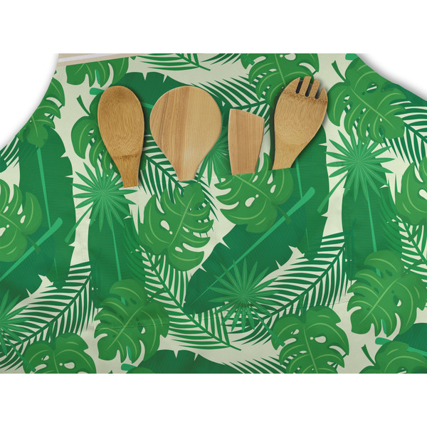 Tropical Leaves 2 Apron - Pocket Detail with Props