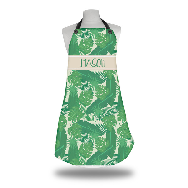 Custom Tropical Leaves #2 Apron w/ Name or Text