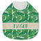 Tropical Leaves #2 Jersey Knit Baby Bib w/ Name or Text
