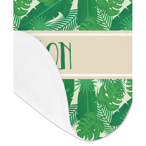 Tropical Leaves #2 Baby Bib - AFT detail