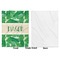 Tropical Leaves 2 Baby Blanket (Single Sided - Printed Front, White Back)