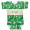 Tropical Leaves #2 Baby Bodysuit 3-6 w/ Name or Text