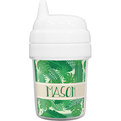 Tropical Leaves #2 Baby Sippy Cup (Personalized)