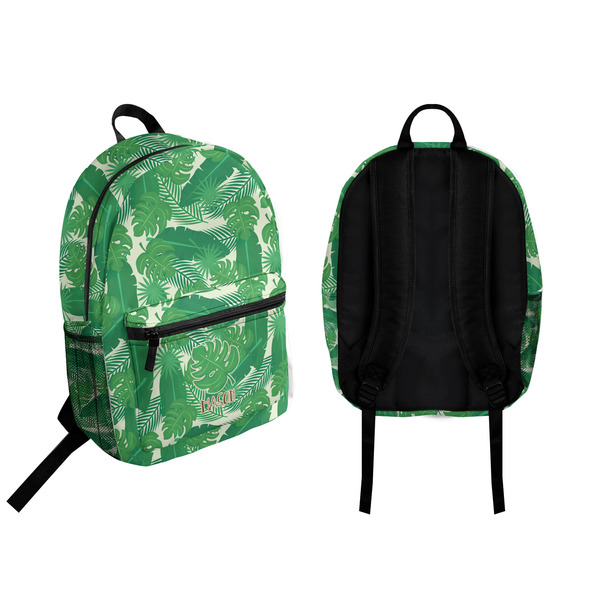 Tropical Leaves 2 Backpack front and back - Apvl