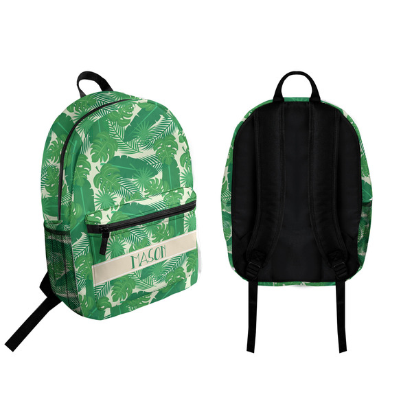Tropical Leaves 2 Backpack front and back - Apvl