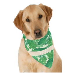 Tropical Leaves #2 Dog Bandana Scarf w/ Name or Text
