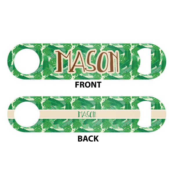 Tropical Leaves #2 Bar Bottle Opener - White - Approval