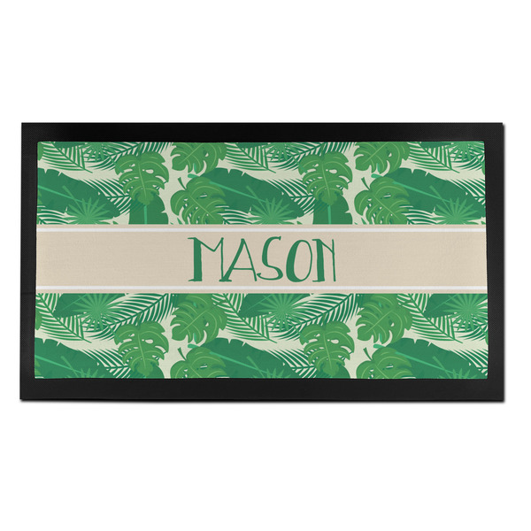 Custom Tropical Leaves #2 Bar Mat - Small (Personalized)