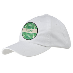 Tropical Leaves #2 Baseball Cap - White (Personalized)