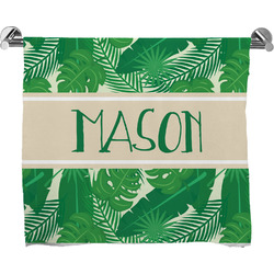 Tropical Leaves #2 Bath Towel w/ Name or Text