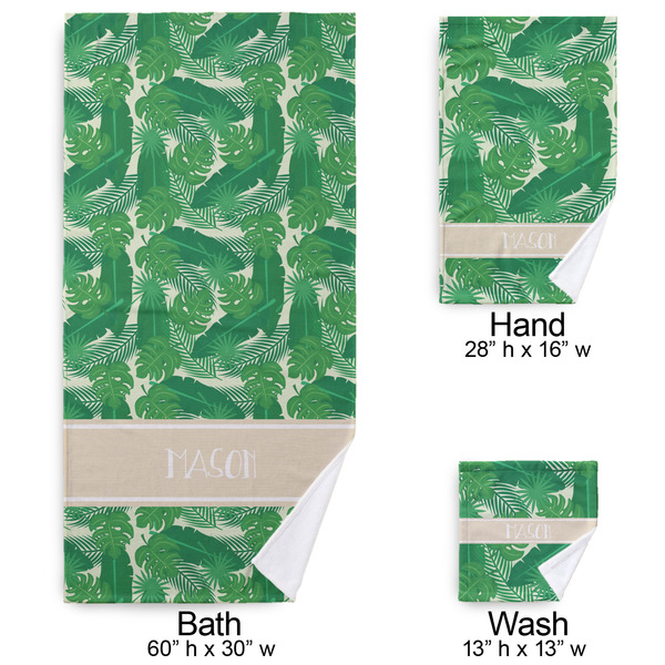 Tropical Leaves #2 Bath Towel Sets - 3-piece - Approval