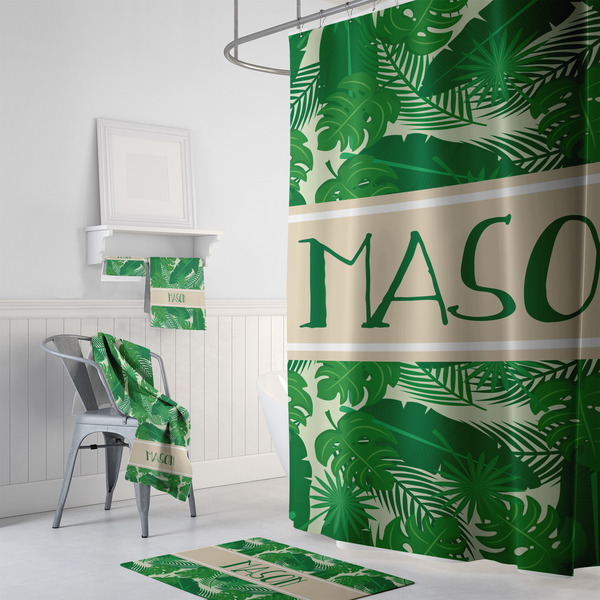 Tropical Leaves #2 Bath Towel Sets - 3-piece - In Context