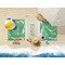 Tropical Leaves 2 Beach Towel Lifestyle
