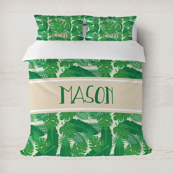 Custom Tropical Leaves #2 Duvet Cover (Personalized)