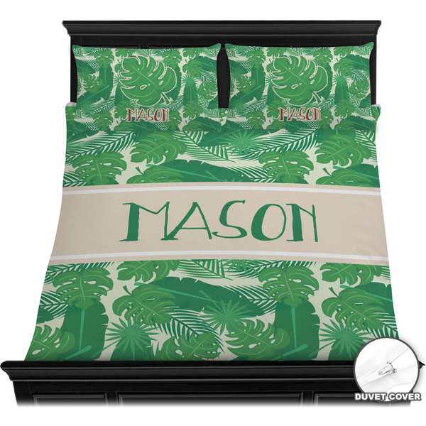 Tropical Leaves 2 Bedding Set (Queen) - Duvet