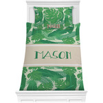 Tropical Leaves #2 Comforter Set - Twin w/ Name or Text