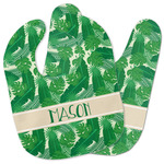 Tropical Leaves #2 Baby Bib w/ Name or Text