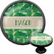 Tropical Leaves #2 Cabinet Knob (Black) (Personalized)