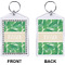 Tropical Leaves 2 Bling Keychain (Front + Back)