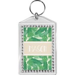 Tropical Leaves #2 Bling Keychain w/ Name or Text