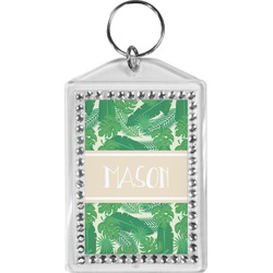 Tropical Leaves #2 Bling Keychain w/ Name or Text