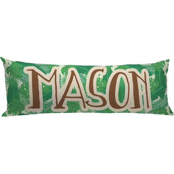 Custom Tropical Leaves #2 Body Pillow Case (Personalized)