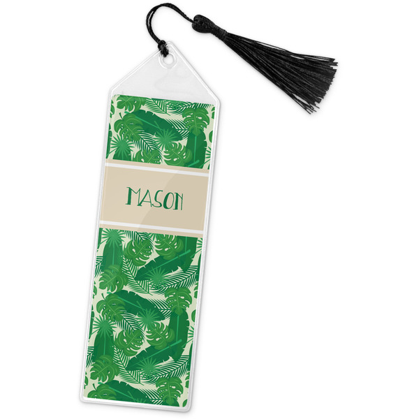 Custom Tropical Leaves #2 Book Mark w/Tassel w/ Name or Text