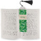 Tropical Leaves 2 Bookmark with tassel - In book