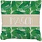 Tropical Leaves 2 Burlap Pillow (Personalized)