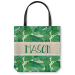 Tropical Leaves #2 Canvas Tote Bag - Large - 18"x18" w/ Name or Text