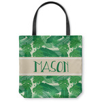 Tropical Leaves #2 Canvas Tote Bag - Medium - 16"x16" w/ Name or Text