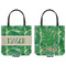 Tropical Leaves 2 Canvas Tote - Front and Back