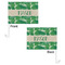 Tropical Leaves #2 Car Flag - 11" x 8" - Front & Back View