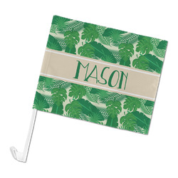 Tropical Leaves #2 Car Flag - Large (Personalized)