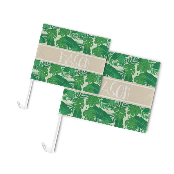 Tropical Leaves #2 Car Flags - PARENT MAIN (both sizes)