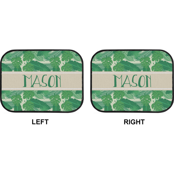 Tropical Leaves 2 Car Floor Mats (Back Seat) (Approval)