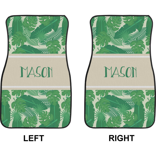Tropical Leaves #2 Car Mat Front - Approval