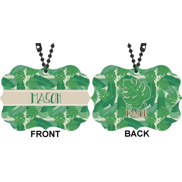 Tropical Leaves 2 Car Ornament (Approval)