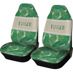 Tropical Leaves #2 Car Seat Covers (Set of Two) w/ Name or Text