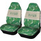 Tropical Leaves #2 Car Seat Covers (Set of Two) w/ Name or Text
